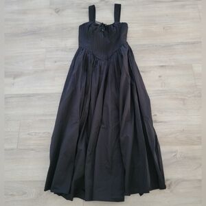 The Vintage Shop Corset Midi Dress Black sz Medium NWOT